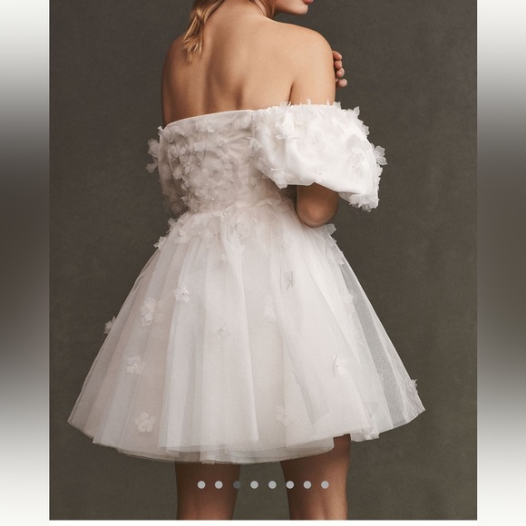 BHDLN Cleo Square Neck Puff Sleeve Mini Dress - Picture 3 of 9